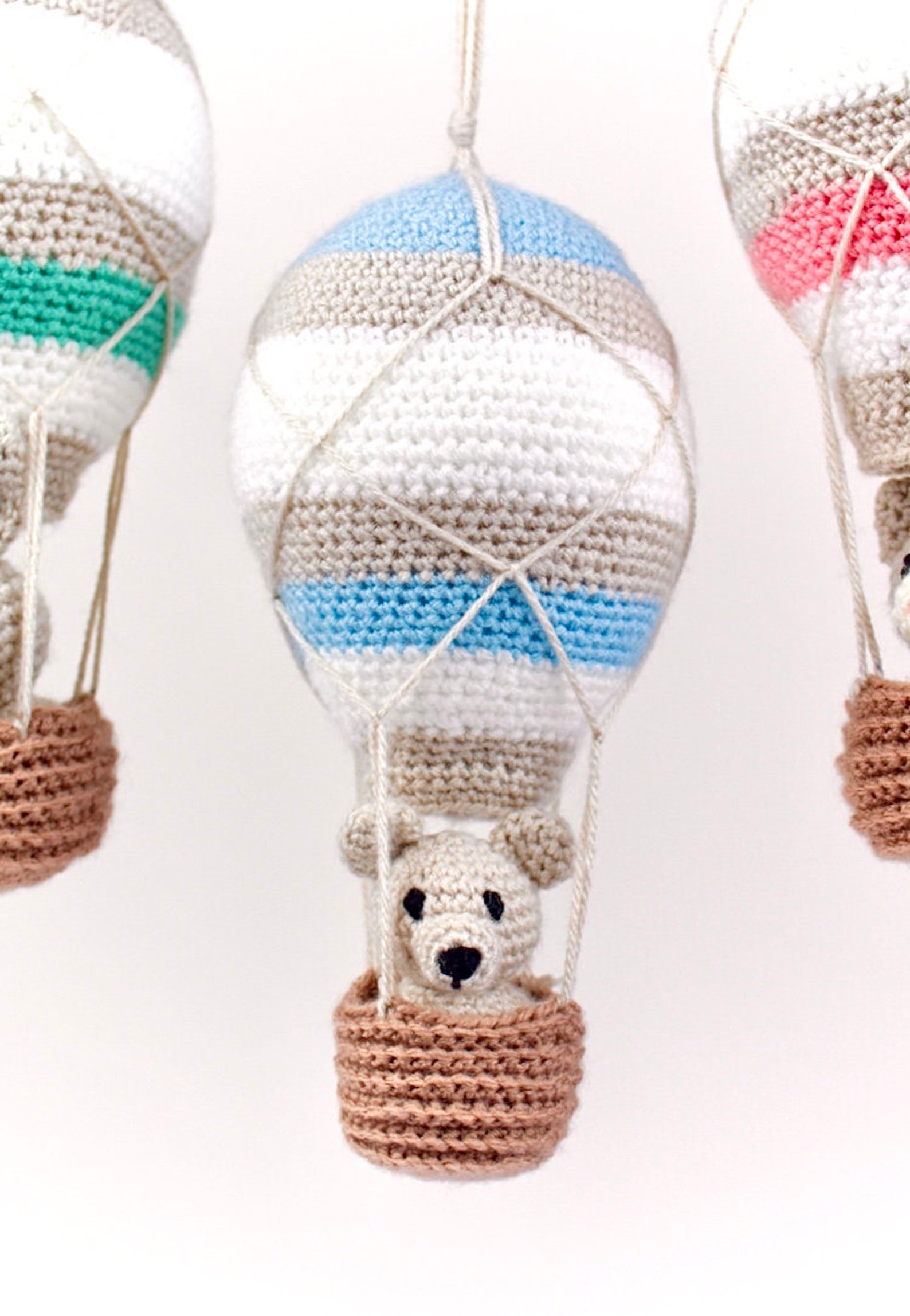 Hot Air Balloon Crochet Pattern Crochet Mobile Pattern Etsy UK