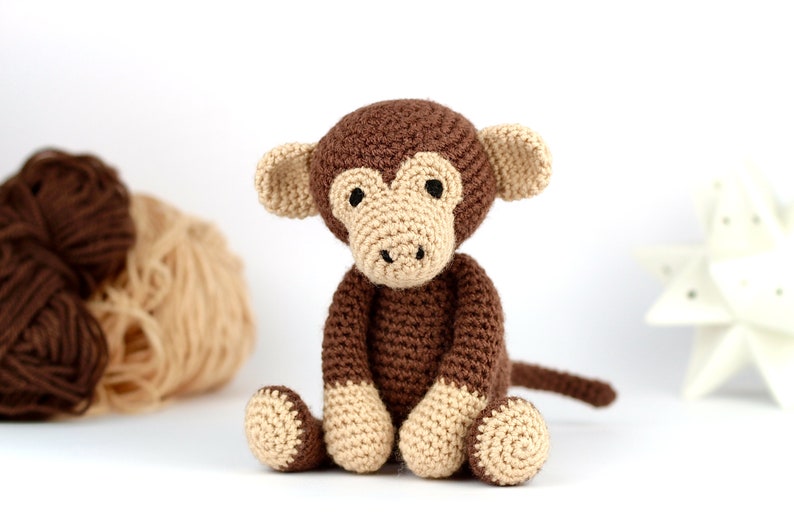 Monkey Crochet Pattern PDF Easy Crochet Monkey Amigurumi Etsy UK