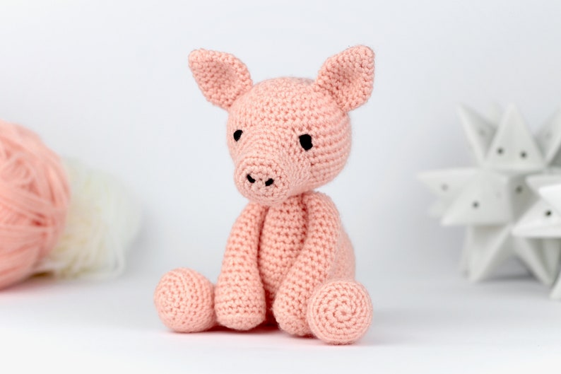 Pig Crochet Pattern PDF Easy Crochet Pig Amigurumi Pattern Amigurumi Pig Pattern Animal Crochet Animal Pattern Download UK/Au/US image 2