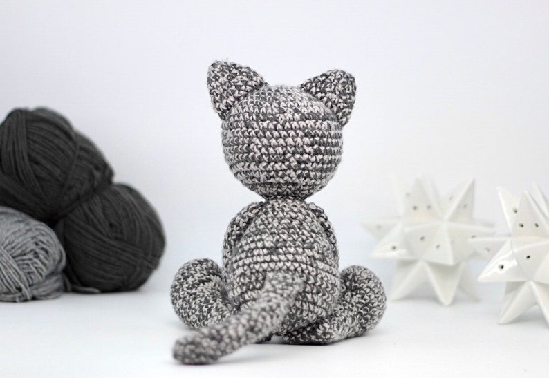 Cat Crochet Pattern PDF Easy Crochet Cat Amigurumi Pattern Etsy UK
