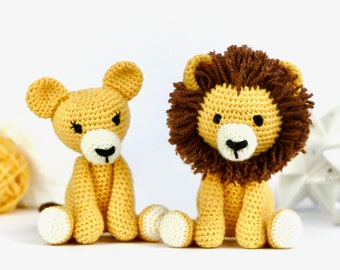 Lion Crochet Pattern PDF - Easy Crochet Lion Amigurumi Pattern - Amigurumi Lion Pattern - Animal Crochet Animal Pattern - Download UK/Au/US