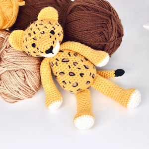 Leopard Crochet Pattern PDF Crochet Leopard Amigurumi Pattern Crochet Cheetah Crochet Jaguar Pattern Amigurumi Leopard Pattern UK/US image 3