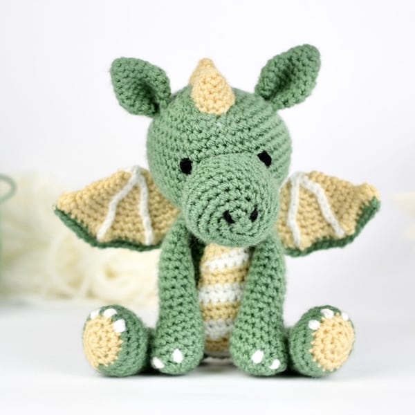 Dragon Crochet Pattern PDF - Crochet Animal Pattern - Crochet Dragon Pattern - Crochet Amigurumi Dragon -Crochet Toy - Download UK/Au/US