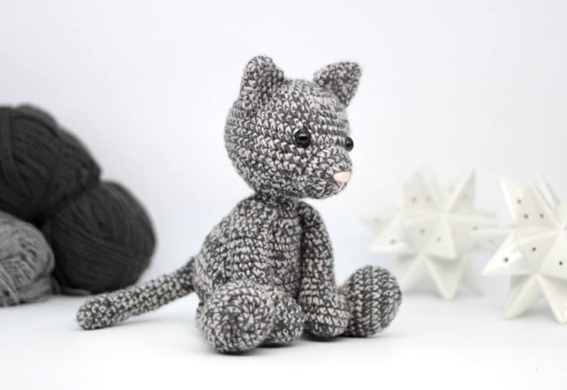 Cat Crochet Pattern PDF Easy Crochet Cat Amigurumi Pattern Etsy UK