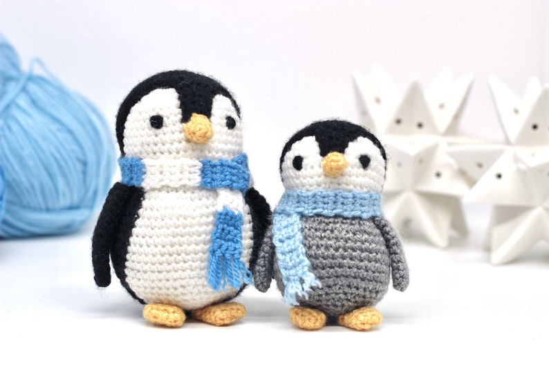 Penguin Crochet Pattern PDF Easy Crochet Penguin Amigurumi Pattern Amigurumi Penguin Pattern Christmas Crochet Christmas Pattern UK/US image 8