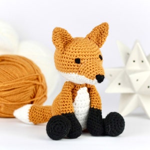 Fox Crochet Pattern PDF - Easy Crochet Fox Amigurumi Pattern - Amigurumi Fox Pattern - Crochet Toy Animal Crochet Animal Pattern - UK/Au/US