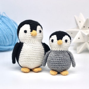 Penguin Crochet Pattern PDF Easy Crochet Penguin Amigurumi Pattern Amigurumi Penguin Pattern Christmas Crochet Christmas Pattern UK/US image 2