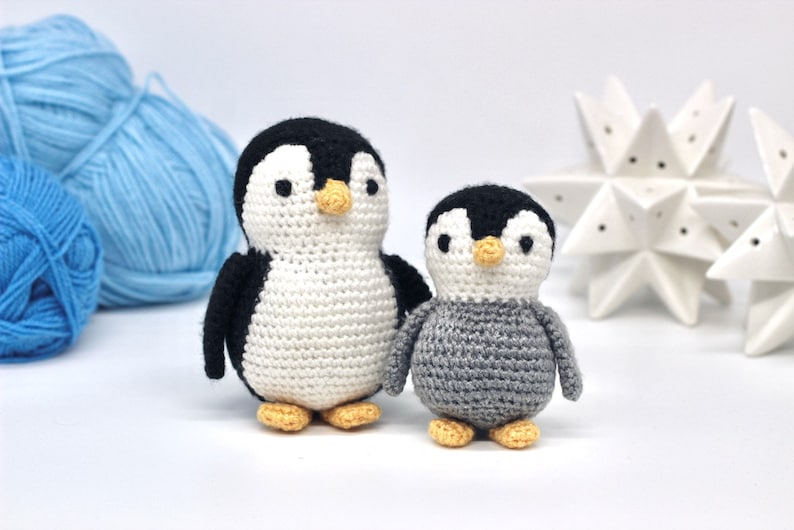 Penguin Crochet Pattern PDF Easy Crochet Penguin Amigurumi Pattern Amigurumi Penguin Pattern Christmas Crochet Christmas Pattern UK/US image 2