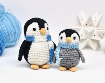 Penguin Crochet Pattern PDF- Easy Crochet Penguin Amigurumi Pattern - Amigurumi Penguin Pattern - Christmas Crochet Christmas Pattern -UK/US