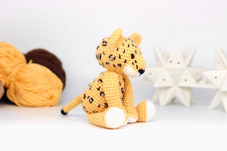 Leopard Crochet Pattern PDF Crochet Leopard Amigurumi Pattern Crochet Cheetah Crochet Jaguar Pattern Amigurumi Leopard Pattern UK/US image 5