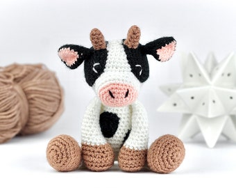 Cow Crochet Pattern PDF, Easy Crochet Cow Amigurumi Pattern, Amigurumi Cow Pattern, Crochet Toy Animal Crochet Animal Pattern UK/US