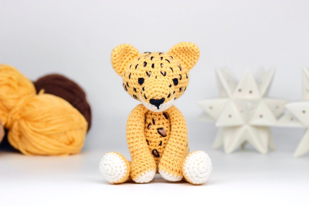 Leopard Crochet Pattern PDF Crochet Leopard Amigurumi Etsy