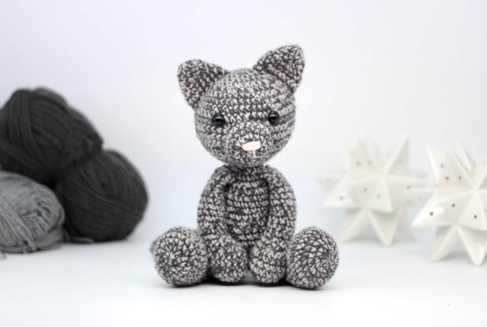 Cat Crochet Pattern PDF Easy Crochet Cat Amigurumi Pattern Etsy