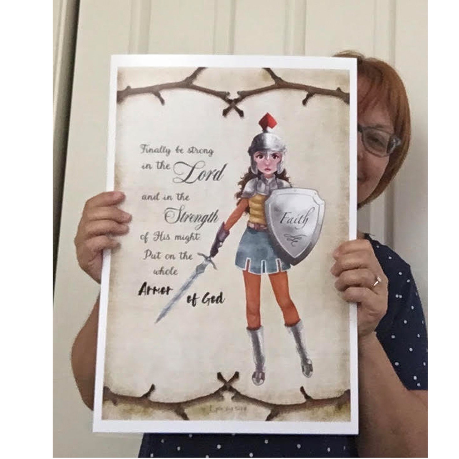 Art Print Armor of God Wall Decor Faith Christian Gift Etsy