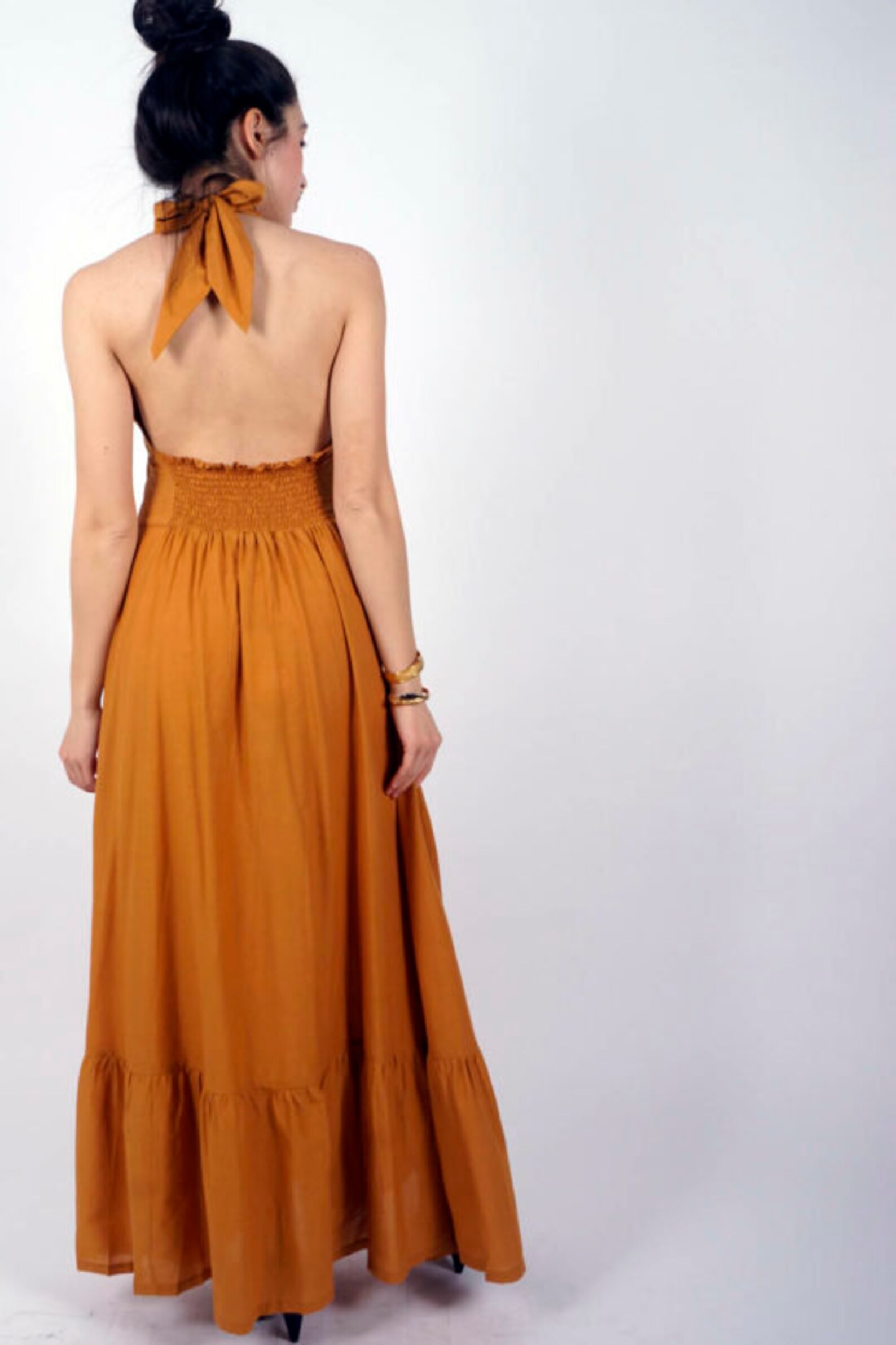 Sexy Cotton Halter Dress Etsy