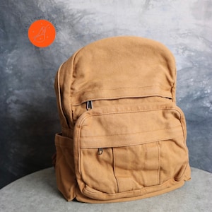 Canvas Backpack, High Capacity Backpack, Back to School, Small backpack