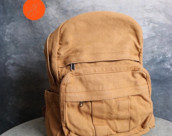 Canvas Backpack, High Capacity Backpack, Back to School, Small backpack