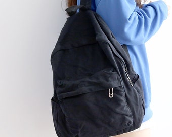 Canvas Backpack , Distrssed Canvas Backpack, Back to School