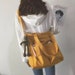 Waterproof Nylon Tote Bag, Eco Friendly bag, Vintage Crossbody bag, Oxford bag 