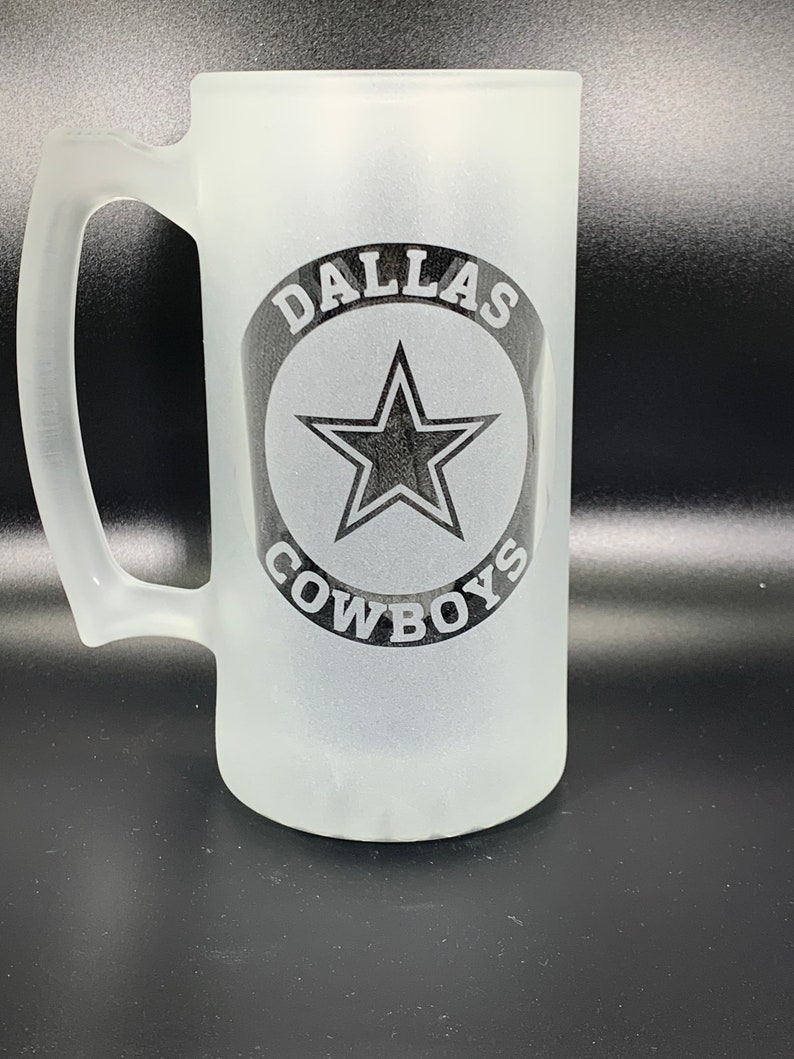 Frosted Dallas Cowboys Beer Mug 26oz Etsy