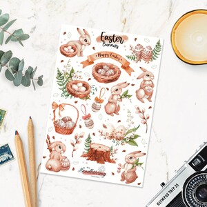 Ostern Pastell Sticker Set – Niedliche Aufkleber Für Journal, Planer & Dekoration