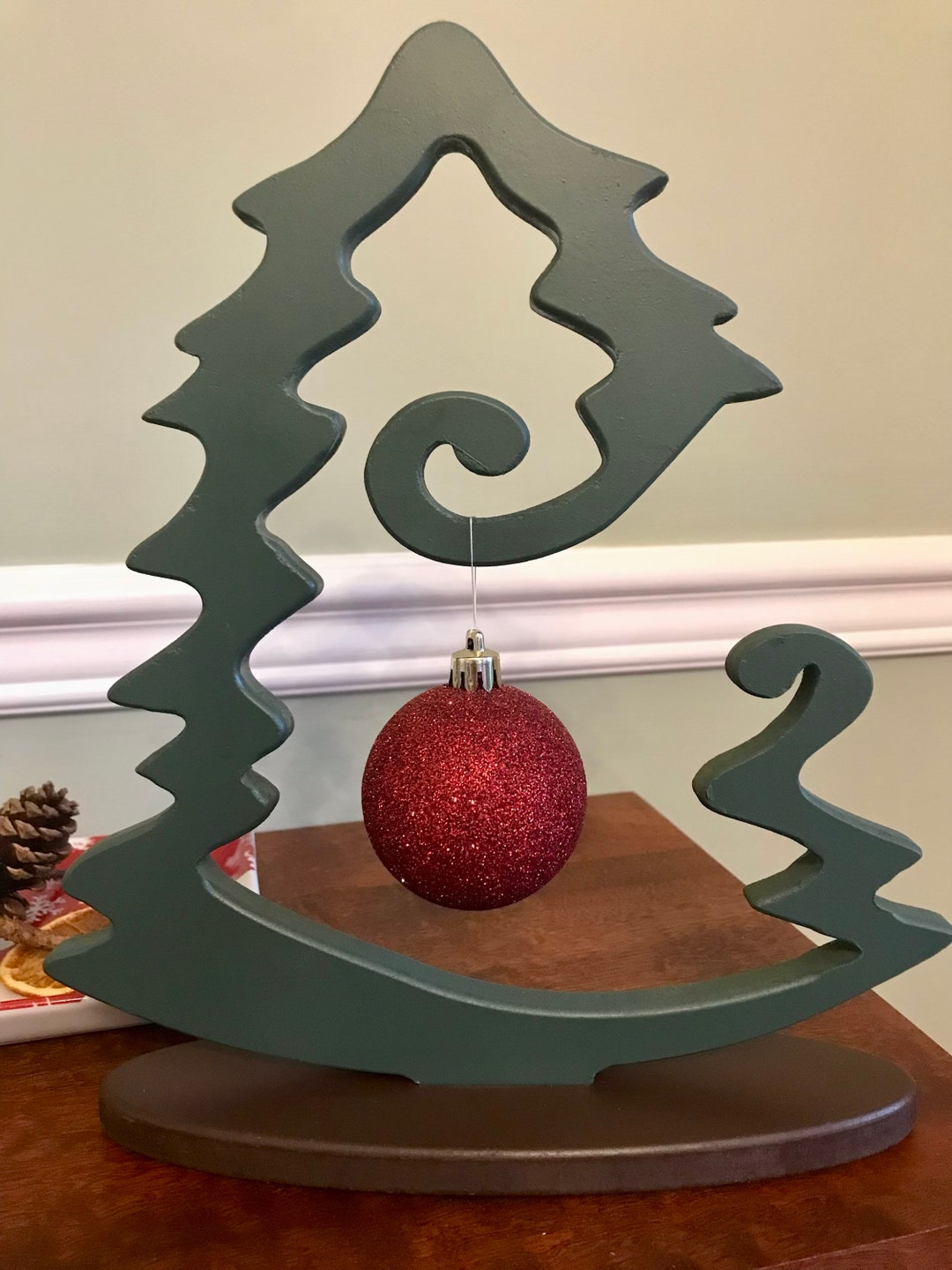 Tabletop Christmas Tree. Ornament Display. Countertop Tree. Display