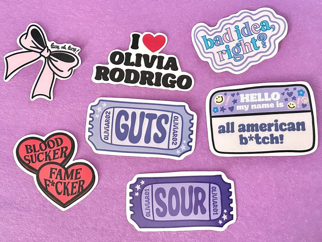 Fan-made Olivia Rodrigo Inspired Stickers - Etsy