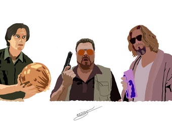 The Big Lebowski A4 Digital Art Print