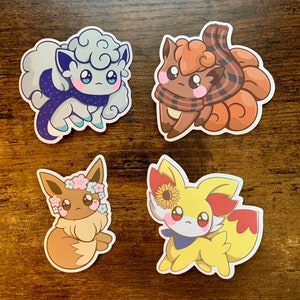 Seasonal Fox Stickers