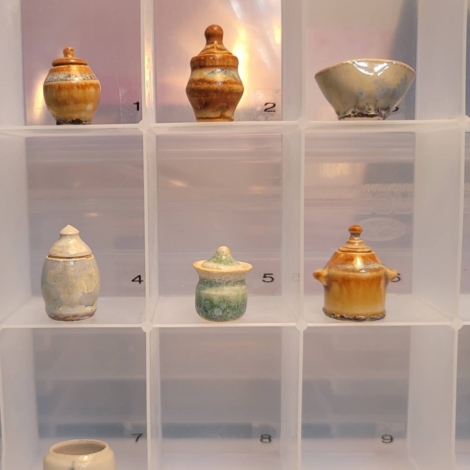 Dollhouse miniature pottery 1/12 ceramic vessel crockery pot Etsy