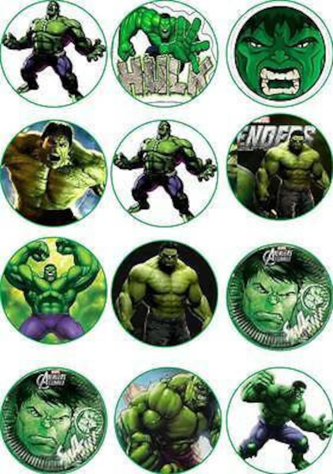 Hulk Edible Cupcake Toppers Viparty vrogue.co