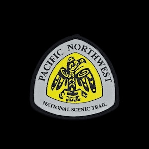Pacific Northwest National Scenic Trail vävd lapp - Souvenir för utomhusäventyr och vandring