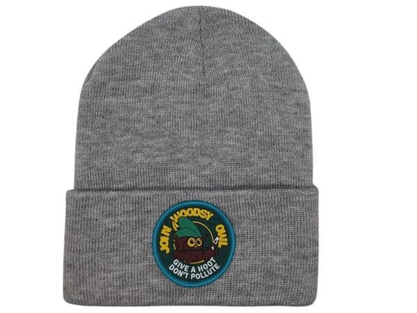 Woodsy Owl Beanie with Woven Patch