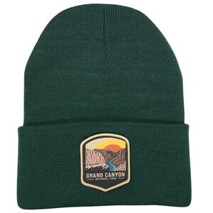 Grand Canyon National Park Knitted Beanie - Arizona Winter Hat Gift for Outdoor Enthusiasts