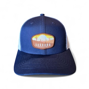 Saguaro National Park Trucker Hat – Arizona Desert Sunset Patch