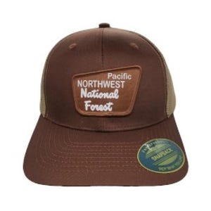 Pacific Northwest Snapback Hat With National Forest Patch