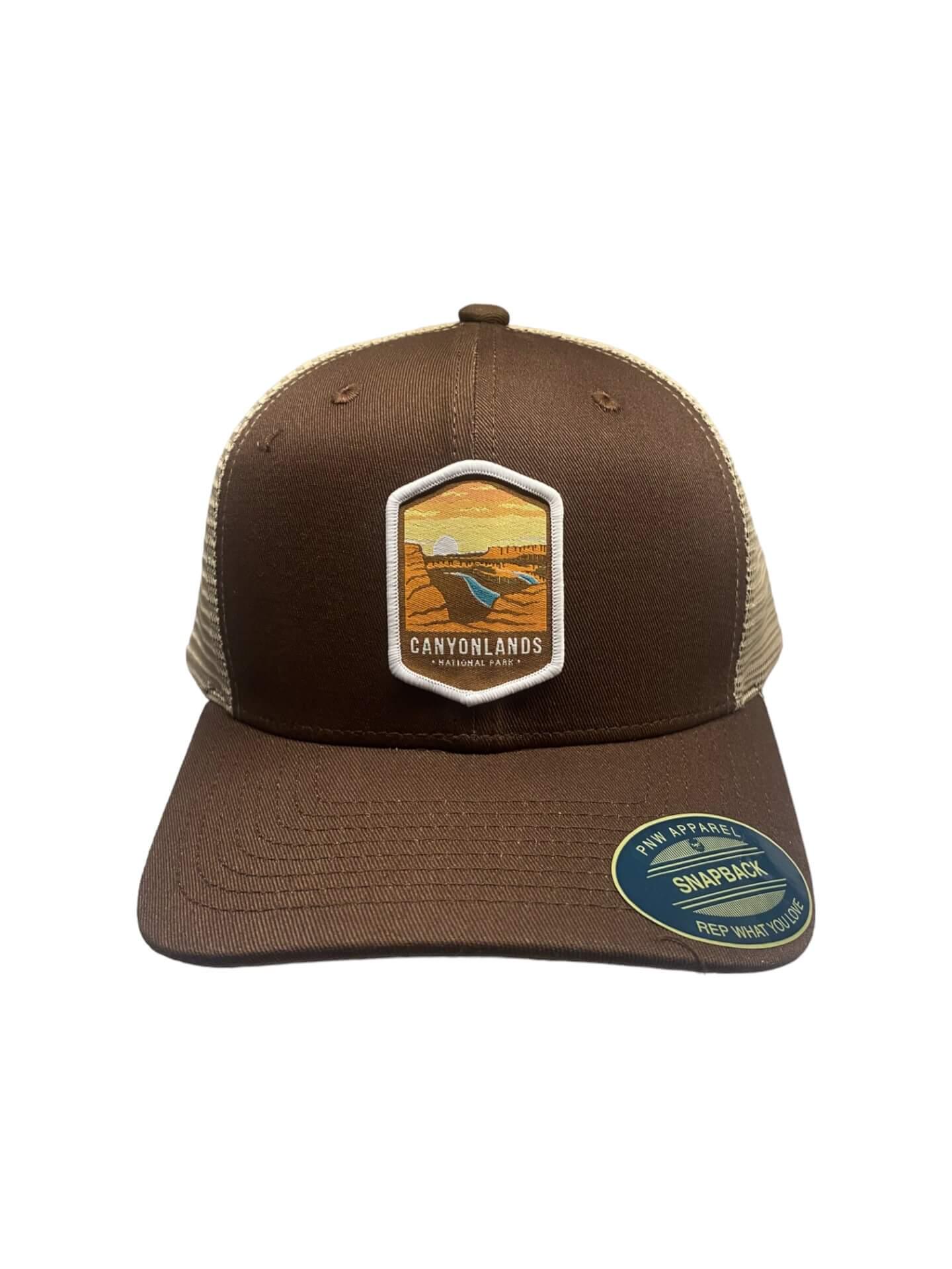 Canyonlands National Park Trucker Hat – Utah Hiking, Red  display picture 3