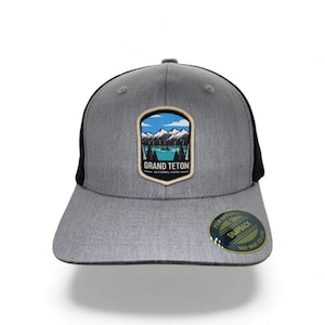 Stylische Grand Teton National Park Trucker Cap – Unisex Outdoor Abenteuer Ausrüstung