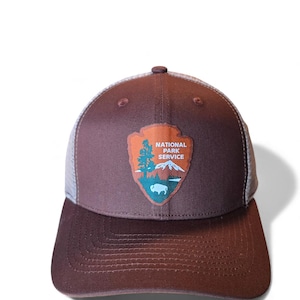 National Park Service Hat - Mesh Back Snapback Cap -  NPS Woven Patch