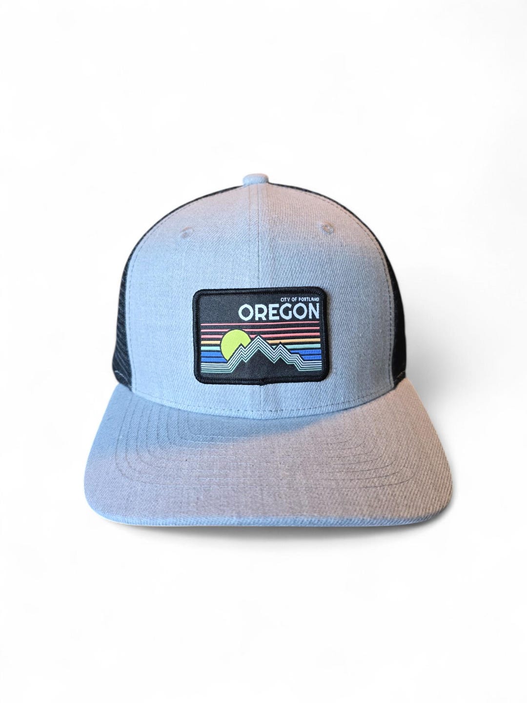 Oregon Coast Logo Teal Trucker Hat