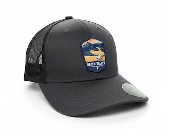 Death Valley National Park Trucker Hat - American Made Mesh Snapback - Desert Adventure Souvenir Cap