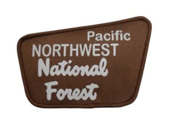 Pacific Northwest National Forest Embroidered Patch – Iron On Badge Souvenir