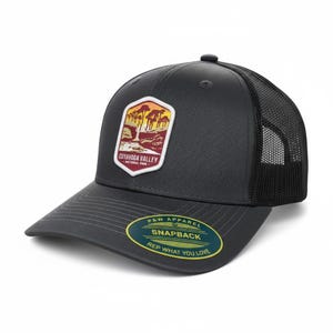Ohio National Park Trucker Hat, Cuyahoga Valley Patch Cap, Great Blue Heron Mesh Snapback, Ohio Gift for Men, Outdoor Sun Hat