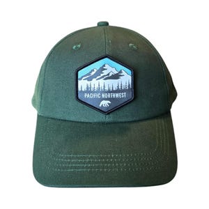 Pacific Northwest Low Profile Dad Hat: PNW Hiking Baseball Cap for Nature Lovers & Outdoor Explorers