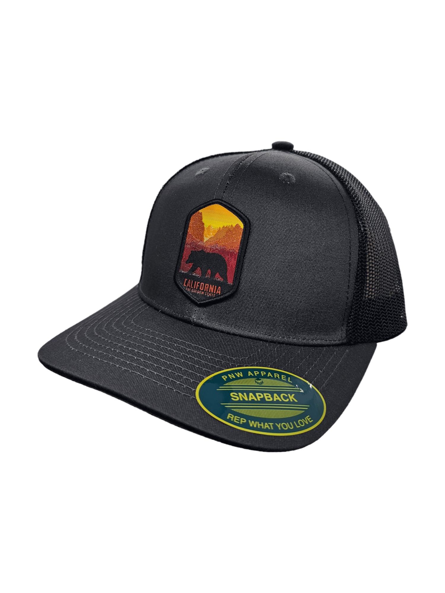 Vintage Snapback Mesh Trucker Hat Cap Southern California Mountains Antelope VLY California Girl Trucker Snapback Hat - Vintage Cream with  main image 4