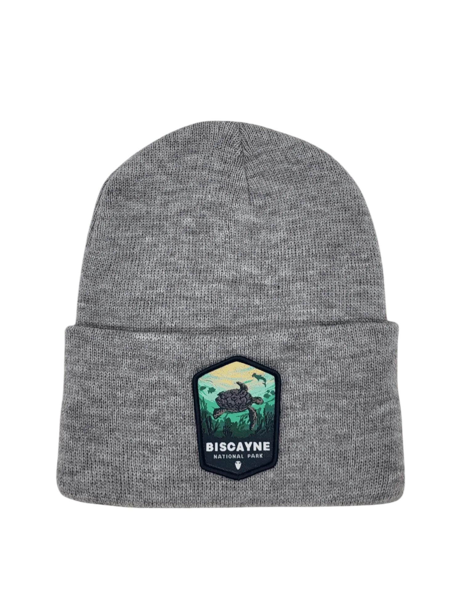 Biscayne National Park Beanie Biscayne National Park Embroidered Beanie Winter Hat Camping  main image 2