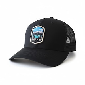 Grand Teton National Park Trucker Hat – Wyoming Hiking Snapback