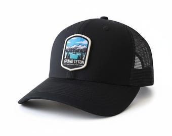 Grand Teton National Park Trucker Hat – Wyoming Hiking Snapback