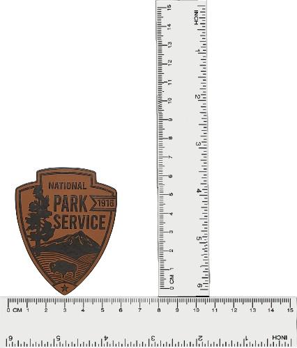 NPS Leather Patch: National Park Service Badge for Hats, Bags
