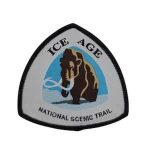 Ice Age Trail Woven Patch - Wisconsin Hiking Souvenir for Backpack, Jacket, or Collection